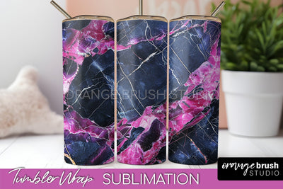 Marble Texture Tumbler Wrap, Marble Tumbler Sublimation Sublimation OrangeBrushStudio 