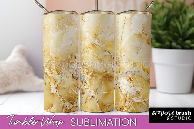 Marble Texture Tumbler Wrap, Marble Tumbler Sublimation Sublimation OrangeBrushStudio 