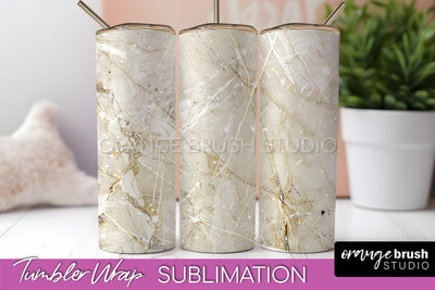 Marble Texture Tumbler Wrap, Marble Tumbler Sublimation Sublimation OrangeBrushStudio 