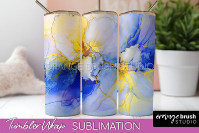 Marble Texture Tumbler Wrap, Marble Tumbler Sublimation Sublimation OrangeBrushStudio 