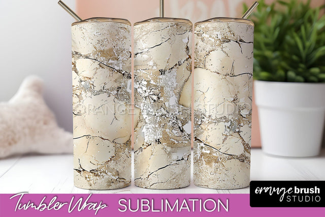 Marble Texture Tumbler Wrap, Marble Tumbler Sublimation Sublimation OrangeBrushStudio 