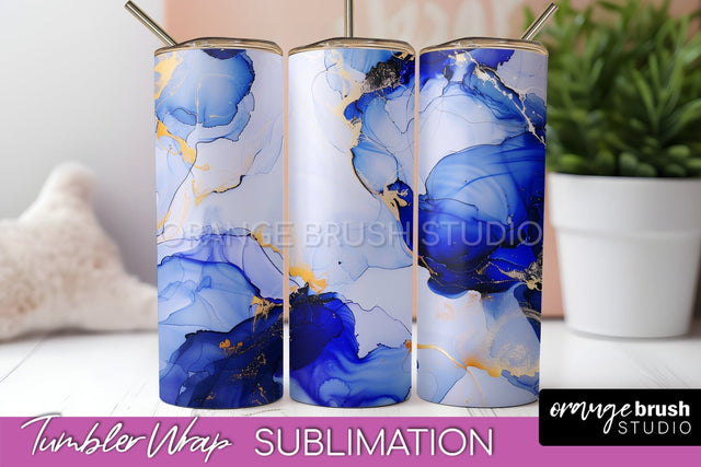 Marble Texture Tumbler Wrap, Marble Tumbler Sublimation Sublimation OrangeBrushStudio 