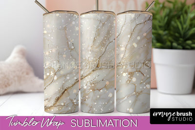 Marble Texture Tumbler Wrap, Marble Tumbler Sublimation Sublimation OrangeBrushStudio 