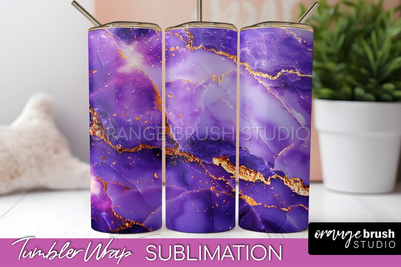 Marble Texture Tumbler Wrap, Marble Tumbler Sublimation Sublimation OrangeBrushStudio 