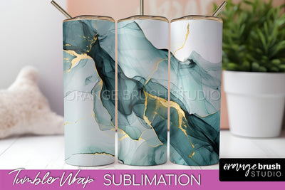 Marble Texture Tumbler Wrap, Marble Tumbler Sublimation Sublimation OrangeBrushStudio 