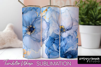 Marble Texture Tumbler Wrap, Marble Tumbler Sublimation Sublimation OrangeBrushStudio 