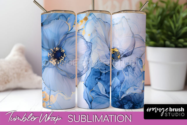 Marble Texture Tumbler Wrap, Marble Tumbler Sublimation Sublimation OrangeBrushStudio 