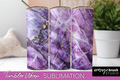 Marble Texture Tumbler Wrap, Marble Tumbler Sublimation Sublimation OrangeBrushStudio 
