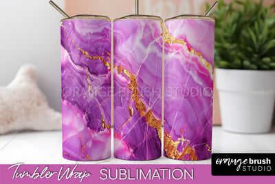 Marble Texture Tumbler Wrap, Marble Tumbler Sublimation Sublimation OrangeBrushStudio 