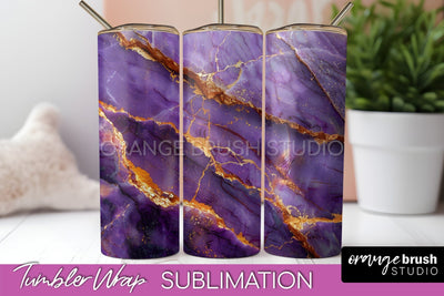 Marble Texture Tumbler Wrap, Marble Tumbler Sublimation Sublimation OrangeBrushStudio 