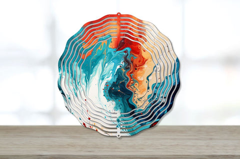 Marble Wind Spinner Paint Pour Sublimation Bundle Sublimation Regulrcrative 