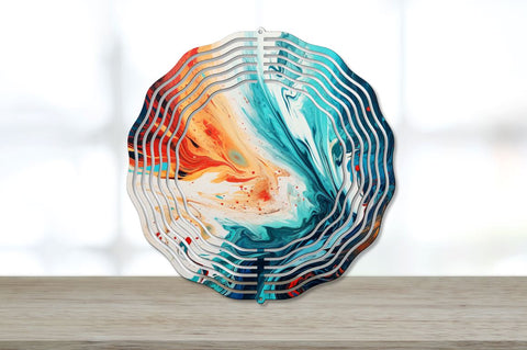 Marble Wind Spinner Paint Pour Sublimation Bundle Sublimation Regulrcrative 