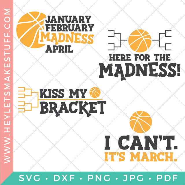March Bracket Challenge Bundle SVG Hey Let's Make Stuff 