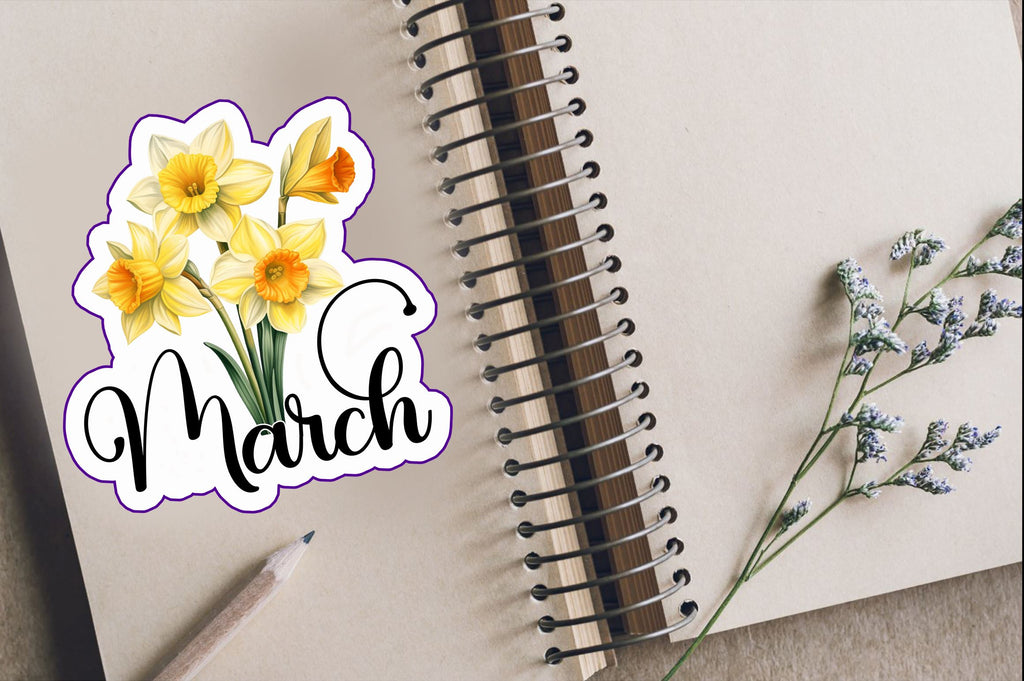 March Sticker Design - So Fontsy