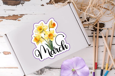 March Sticker Design Sublimation Regulrcrative 