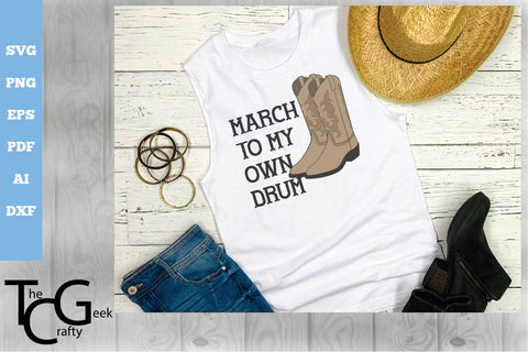 March to my Own Drum SVG SVG The Crafty Geek 