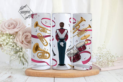 Marching Band 20oz Tumbler Wrap Sublimation sassyprint 