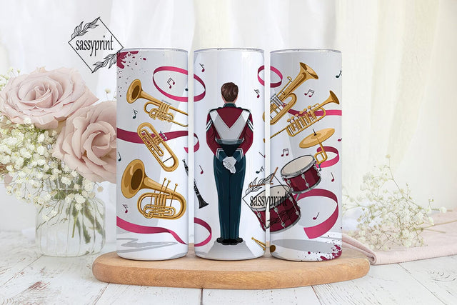 Marching Band 20oz Tumbler Wrap Sublimation sassyprint 
