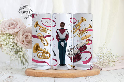 Marching Band 20oz Tumbler Wrap Sublimation sassyprint 