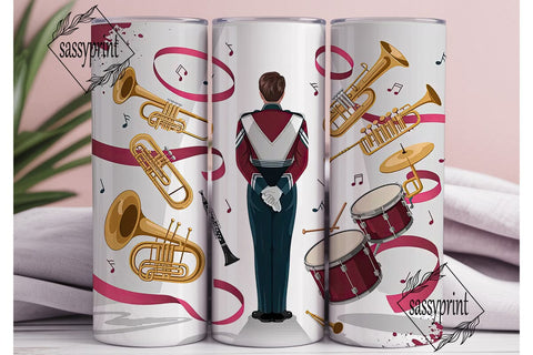 Marching Band 20oz Tumbler Wrap Sublimation sassyprint 