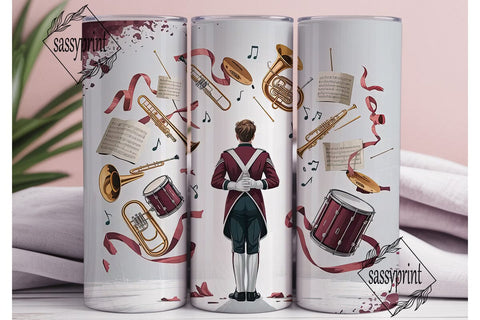 Marching Band 20oz Tumbler Wrap Sublimation sassyprint 