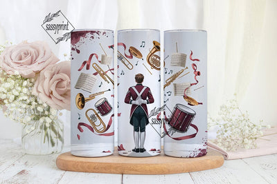 Marching Band 20oz Tumbler Wrap Sublimation sassyprint 