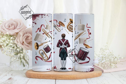 Marching Band 20oz Tumbler Wrap Sublimation sassyprint 