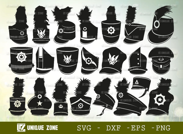 Marching Band Hat SVG-Hat Band Silhouette Cut File Bundle SVG Unique Zone 
