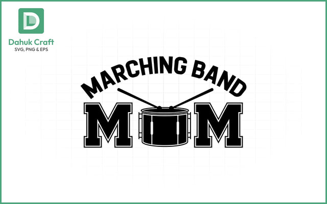 Marching Band SVG – Custom Template SVG PNG & EPS V SVG dahukdesign 