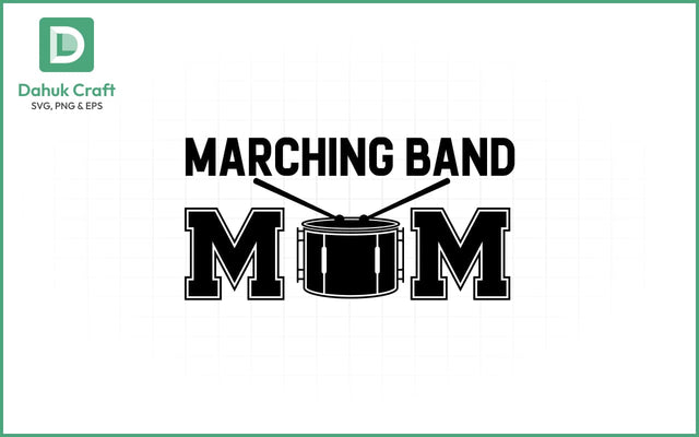 Marching Band SVG – Custom Template SVG PNG & EPS V1 SVG dahukdesign 