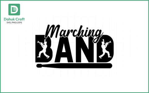 Marching Band SVG – Custom Template SVG PNG & EPS V10 SVG dahukdesign 