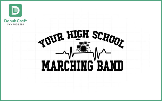 Marching Band SVG – Custom Template SVG PNG & EPS V11 SVG dahukdesign 