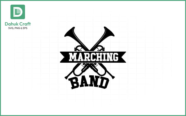 Marching Band SVG – Custom Template SVG PNG & EPS V13 SVG dahukdesign 