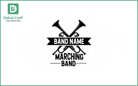 Marching Band SVG – Custom Template SVG PNG & EPS V14 SVG dahukdesign 
