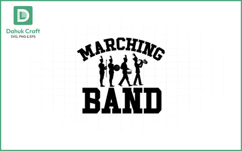 Marching Band SVG – Custom Template SVG PNG & EPS V15 SVG dahukdesign 