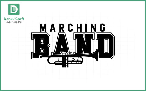 Marching Band SVG – Custom Template SVG PNG & EPS V6 SVG dahukdesign 