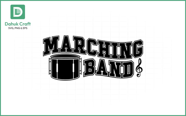Marching Band SVG – Custom Template SVG PNG & EPS V8 SVG dahukdesign 