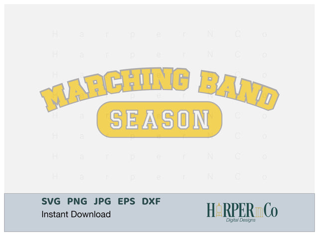 Marching Season Laser SVG EPS Cut File SVG HarperNCo 