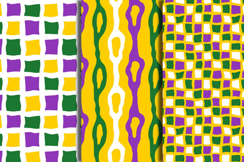 Mardi Gras Abstract Seamless Patterns Papers Backgrounds Digital Pattern Rin Green 