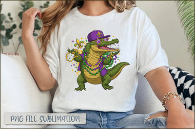Mardi Gras Alligator Sublimation Sublimation Shetara Begum 