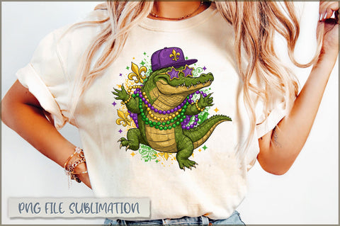 Mardi Gras Alligator Sublimation Sublimation Shetara Begum 
