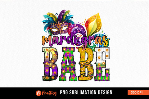 Mardi gras babe Sublimation Sublimation Designangry 