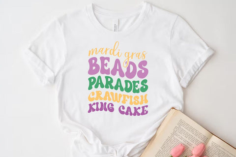 Mardi gras beads parades grawfish king cake, Mardi Gras SVG PNG SVG FiveStarCrafting 