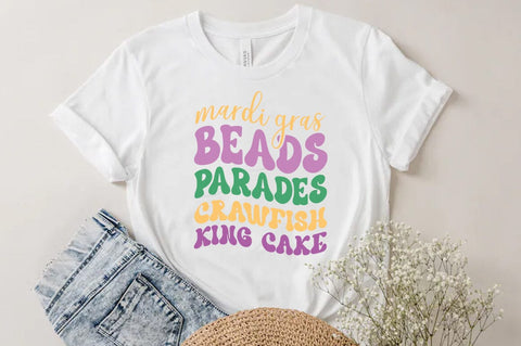 Mardi gras beads parades grawfish king cake, Mardi Gras SVG PNG SVG FiveStarCrafting 