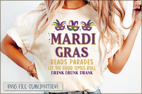 Mardi Gras beads parades let the good times roll drink drunk drank Sublimation Shetara Begum 