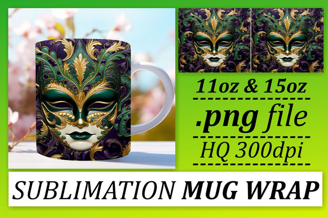 Mardi Gras Celebration for Your Mugs Sublimation afrosvg 