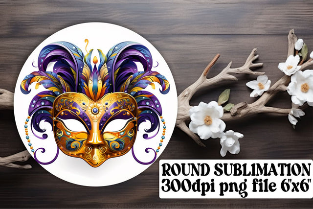 Mardi Gras Circle Art Collection - Sublimation Fun Sublimation afrosvg 