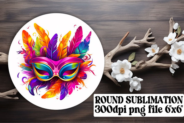 Mardi Gras Circle Art Set - Sublimation Designs Sublimation afrosvg 