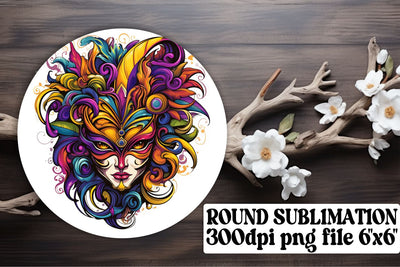 Mardi Gras Circle Artwork Pack - Sublimation Design Sublimation afrosvg 