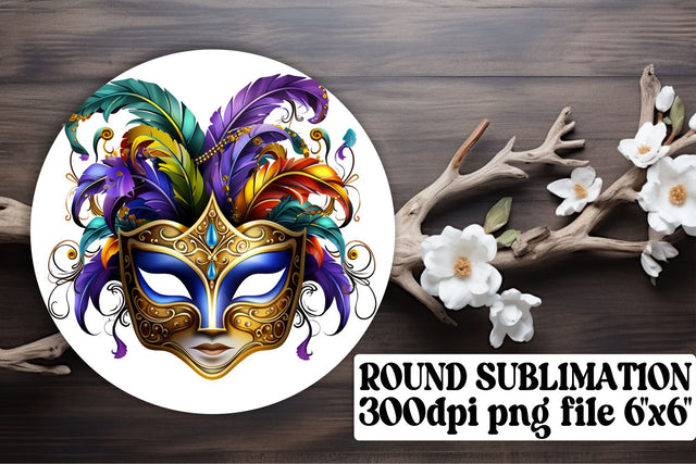 Mardi Gras Circle Artwork Pack - Sublimation Joy Sublimation afrosvg 
